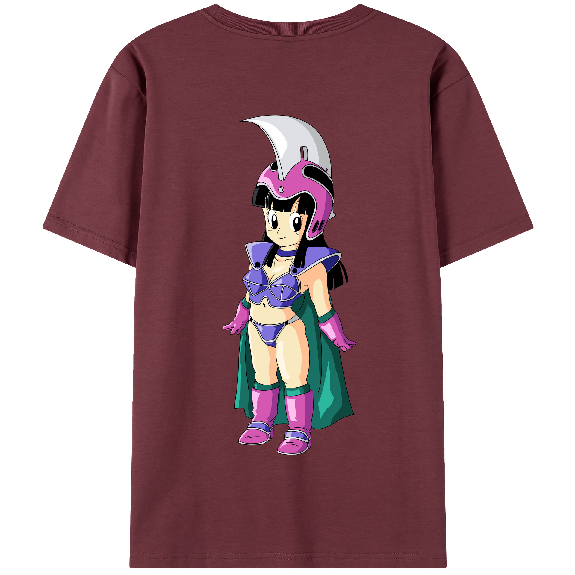 （画像用） ドラゴンボール チチ DRAGON BALL Chichi 綿100％半袖Tシャツ（背面プリント）